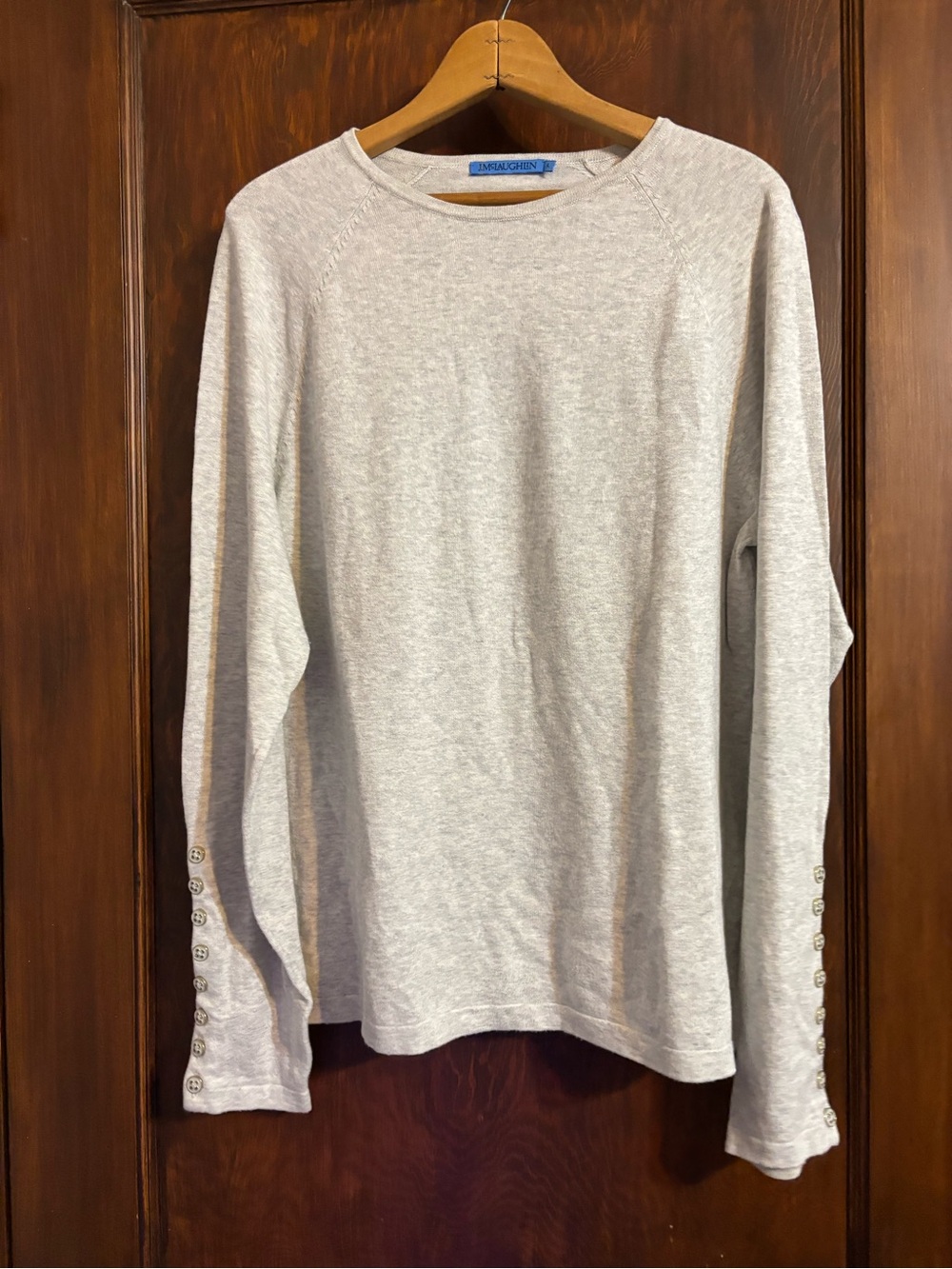 J McLaughlin Crewneck Sweater - Light Gray